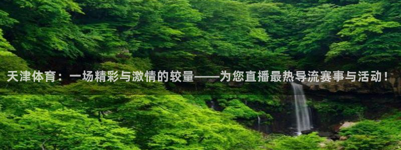 833足球直播在线观看：天津体育：一场精彩与激情的较量——为您直播最热导流赛事与活动！
